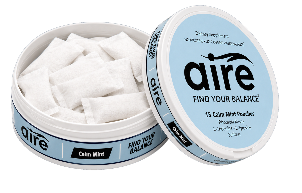 Aire can open showing pouches